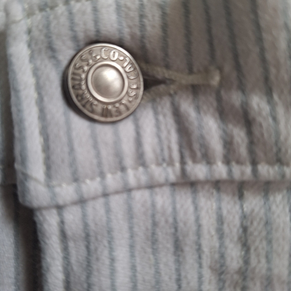 Levi pinstripes jean shorts [30] - Picture 10 of 10